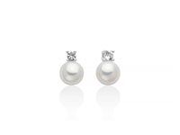 Earrings Miluna Woman in Silver Perla PER2944